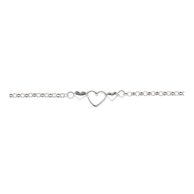 MCN Jewellery Three Hearts Children's Bracelet SBR109B