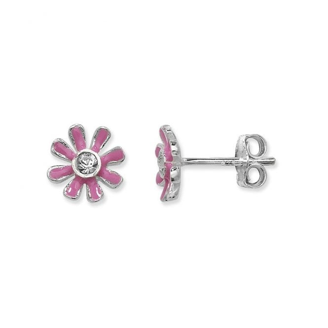 MCN Jewellery Cubic Zirconia Flower Earrings SE259A