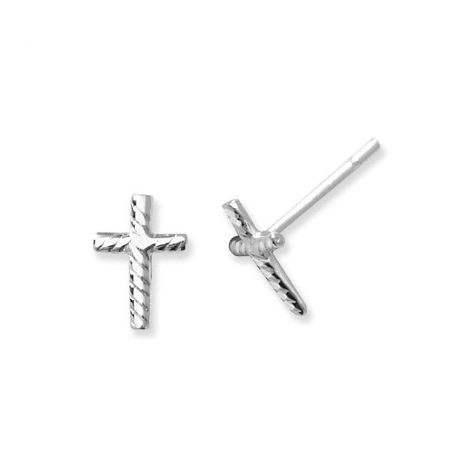 MCN Jewellery Silver Cross Earrings SE426B