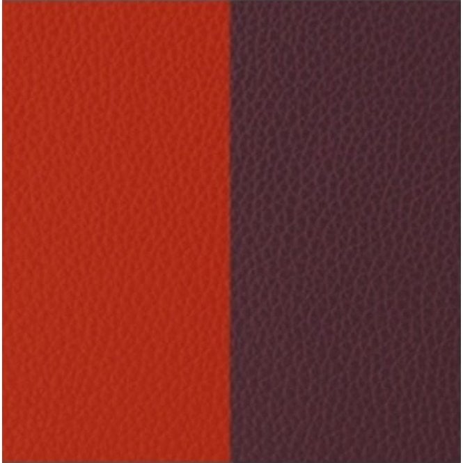 Les Georgettes 60mm Rectangular Orange and Brown Leather