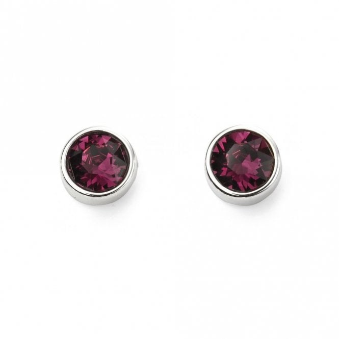 MCN Jewellery February Birthstone Stud Earrings E5560 by Beginnings
