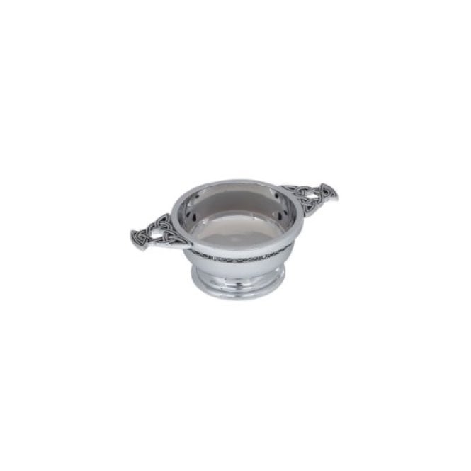 MCN Scottish Gifts Celtic Band Chrome Plated Quaich