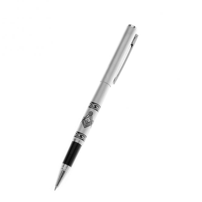 Sea Gems Chrome Masonic Pen 0540
