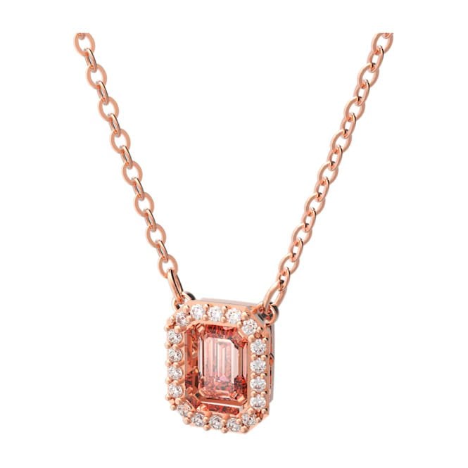 Swarovski Una Octagon Cut Pink Necklace 5614933