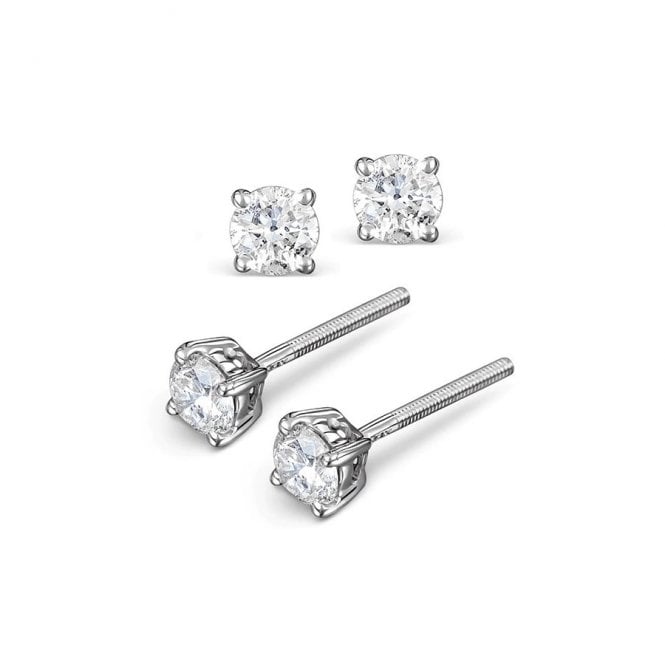 MCN Fine Jewellery White Gold 0.50CT Lab Grown Diamond Earrings