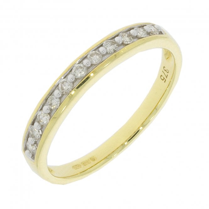 MCN Fine Jewellery 9CT Yellow Gold 11 Stone Eternity Ring