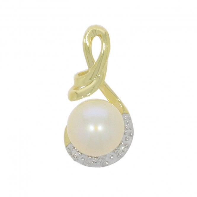 MCN Fine Jewellery Freshwater Pearl & Diamonds Pendant