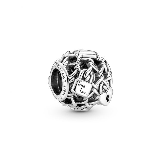 Pandora Openwork Chain Link Padlock Charm 790071C00