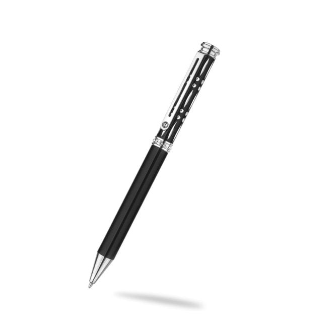 Sea Gems Seagems Diamonte Cut Black Ball Pen 0822X