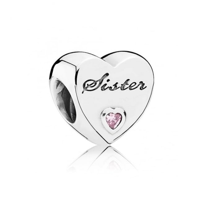 Pandora Sister Heart Charm 791946PCZ