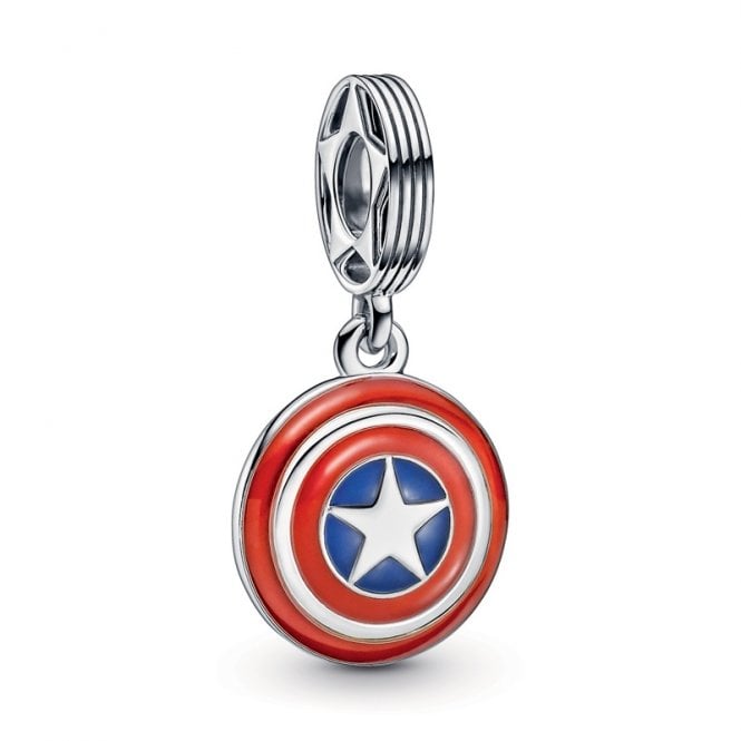 Pandora Marvel Avengers Captain America Shield Dangle Charm 790780C01