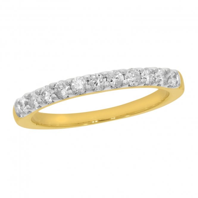 MCN Fine Jewellery 9CT Yellow Gold 11 Stone Eternity Ring
