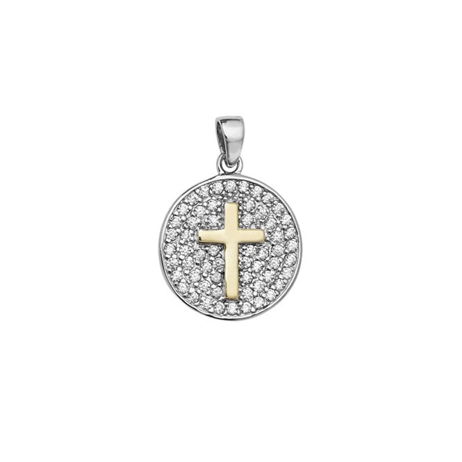 MCN Jewellery Cubic Zirconia Cross Pendant SP087B