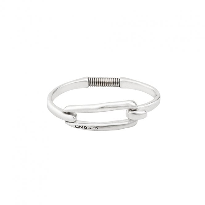 UNOde50 Silver Plated Large Tied Bangle PUL1721MTL0000