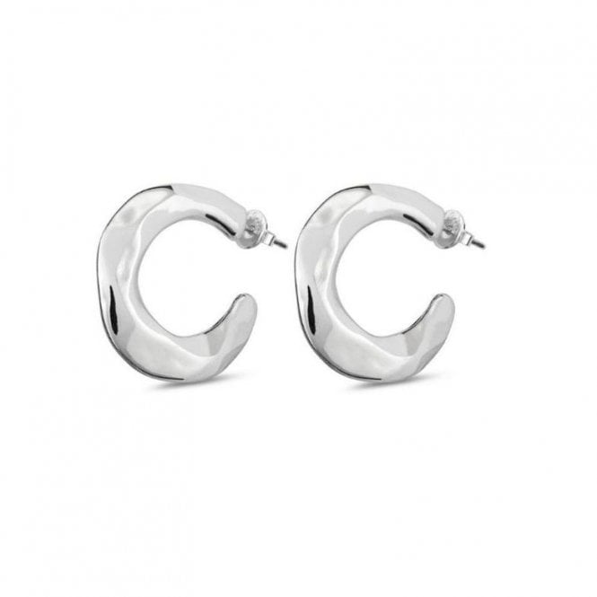 UNOde50 Nimbo Silver Plated Earrings Hoop PEN0793MTL000U