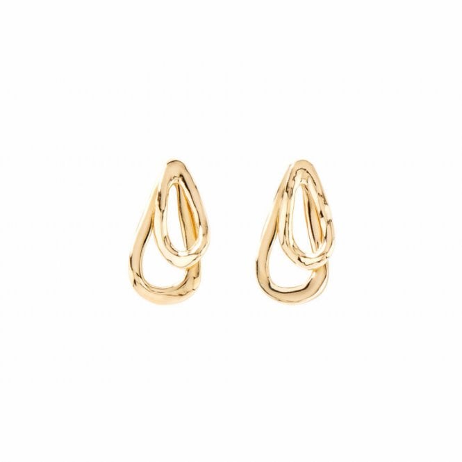 UNOde50 Gold Plated Connected Earrings PEN0740ORO0000U
