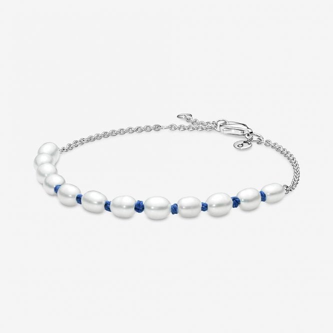 Pandora Freshwater Cultured Pearl Cord Chain Bracelet 591689C01