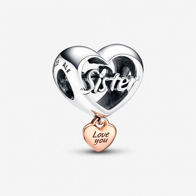 Pandora Love You Sister Heart Charm 782244C00
