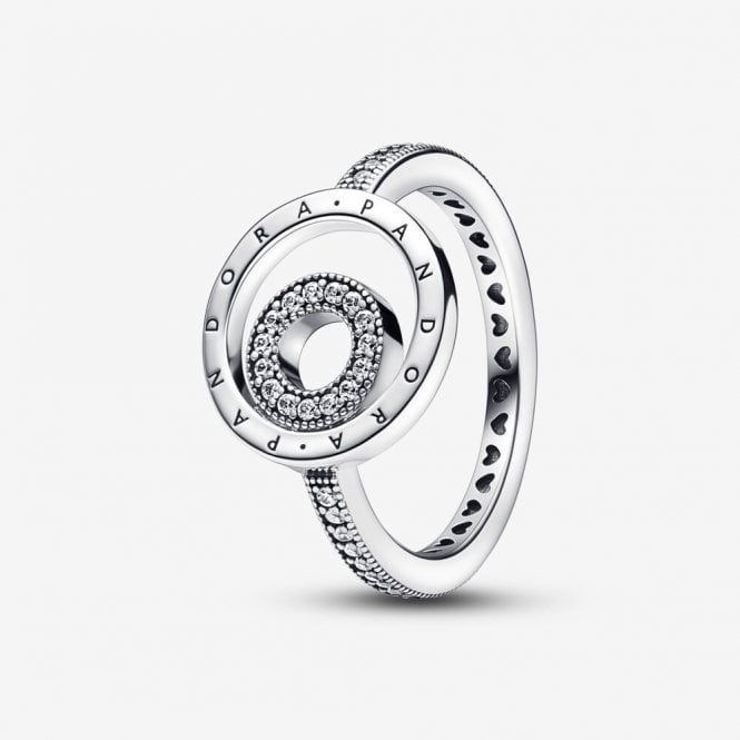 Pandora Signature Logo Circles Pavé Ring 192316C01