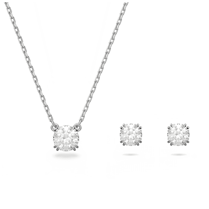 Swarovski Stilla Rhodium Plated Set 5647663
