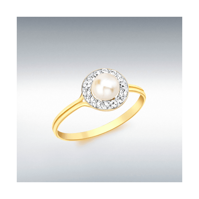MCN Jewellery Yellow Gold and Freshwater Pearl Ring