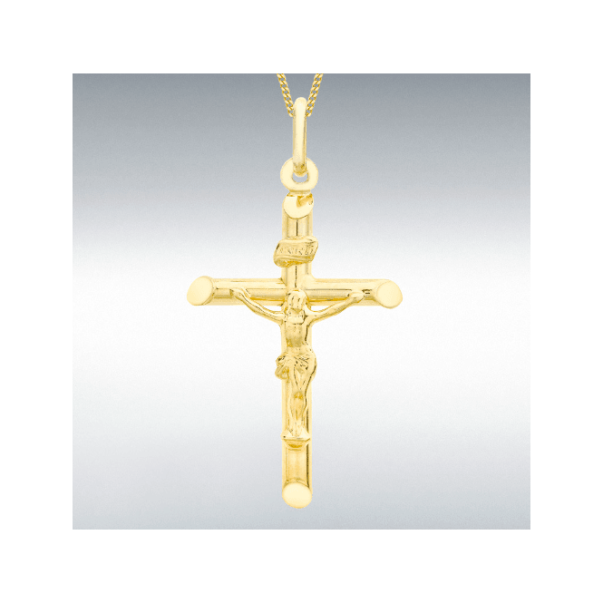 MCN Jewellery 9CT Yellow Gold Small Crucifix Pendant