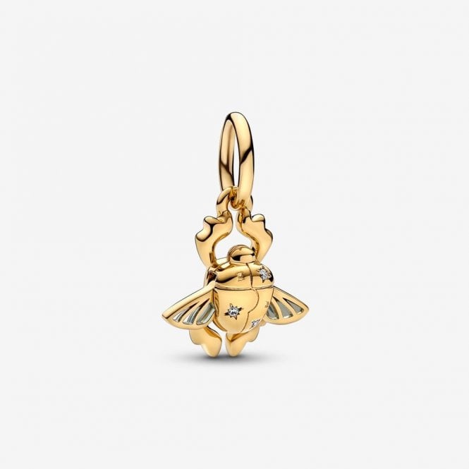 Pandora Disney Aladdin Scarab Beetle Dangle Charm 762345C01