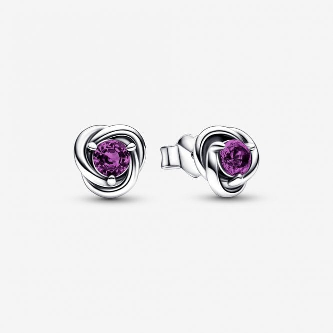 Pandora February Birthstone Eternity Stud Earrings 292334C02