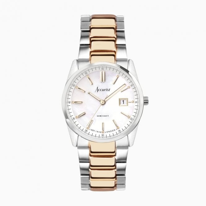 Accurist Watches Accurist Ladies Two Toned Bracelet Watch 74004