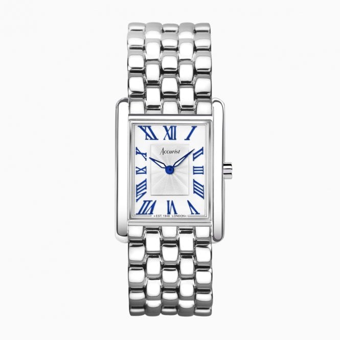 Accurist Watches Accurist Rectangle Stainless Steel Bracelet Watch 71007