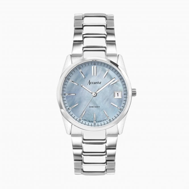 Accurist Watches Accurist Ladies Blue Face Bracelet Watch 74002