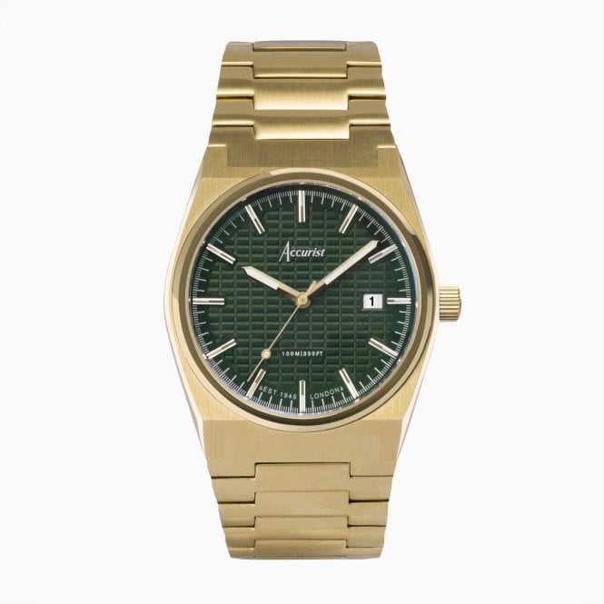 Accurist Watches Accurist Men's Gold Plated Stainless Steel Watch 70009