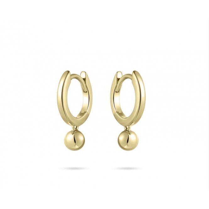 MCN Jewellery MCN Jewellers Gold Plated Hoops with Ball Drops KC1033Y