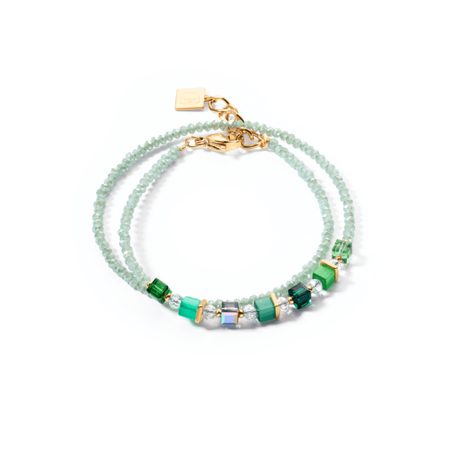 Coeur de Lion Joyful Colours Wrap Green Bracelet 4564300500