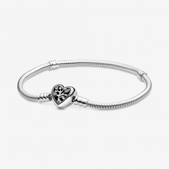 Pandora Moments Family Tree Heart Clasp Bracelet 598827C01