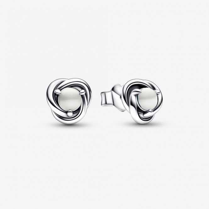 Pandora June Birthstone Eternity Circle Earrings 292335C03