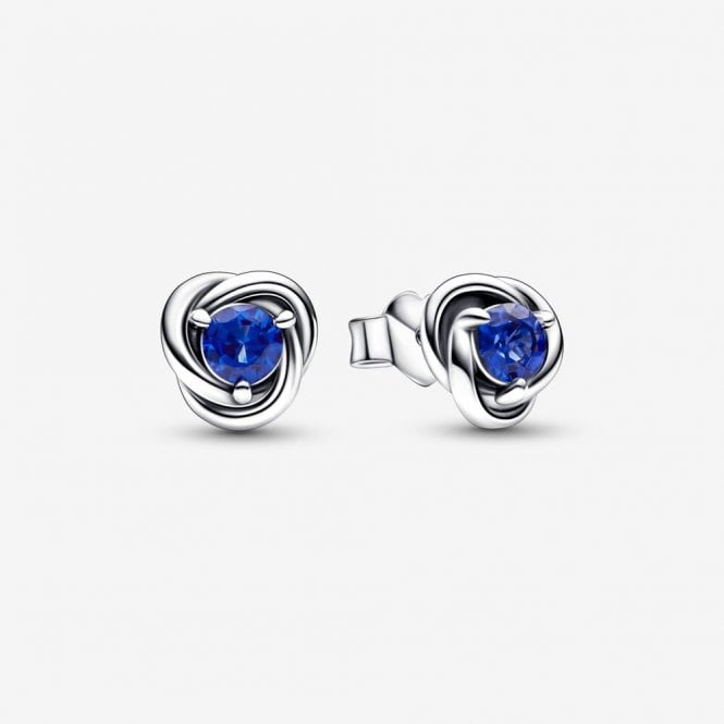 Pandora September Birthstone Eternity Circle Earrings 292334C07