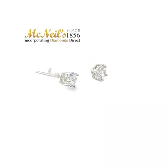 MCN Jewellery 5MM CZ 4 CLAW STUDS