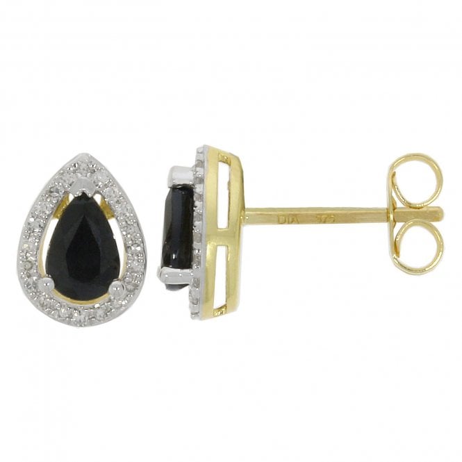 MCN Fine Jewellery Sapphire and Diamonds Pear Earrings