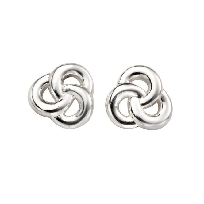 MCN Jewellery Silver Tripple Loop Stud Earrings E5396