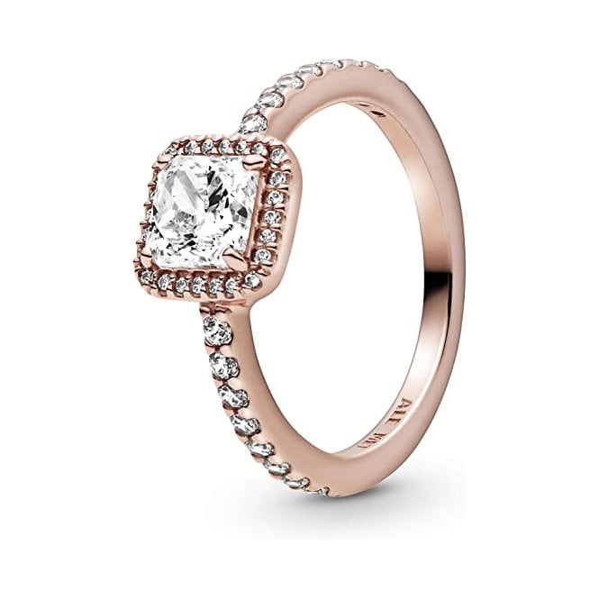 Pandora Square Sparkle Halo Ring 188862C01