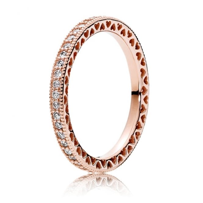 Pandora Sparkle & Hearts Ring 180963CZ-50