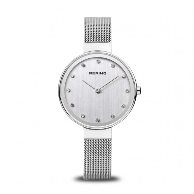 Bering Classic Polished Silver Ladies Watch 12034-000
