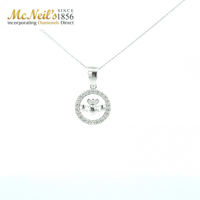 MCN Jewellery Claddagh Pendant with 16