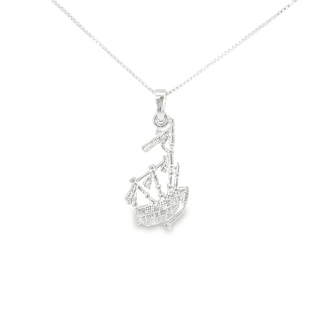 MCN Jewellery Sterling Silver Bagpipes Pendant 236441