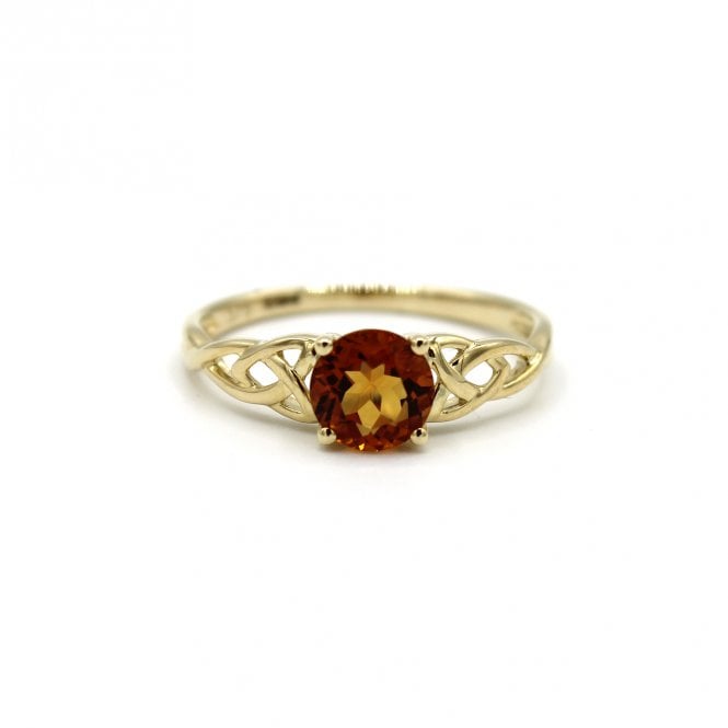 MCN Fine Jewellery Citrine Celtic Ring 87478