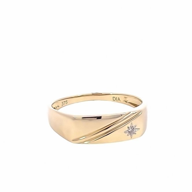 MCN Fine Jewellery Diamond Rectangle Signet Ring 88128