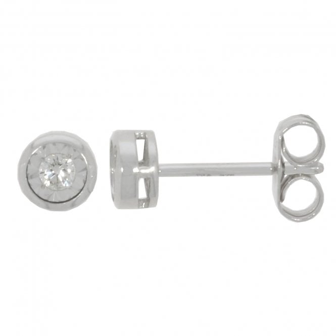 MCN Fine Jewellery 9ct Diamond Stud Earrings 81910