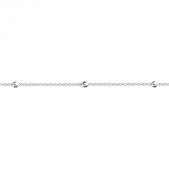 MCN Jewellery Sterling Silver Fine Trace and Ball Chain
