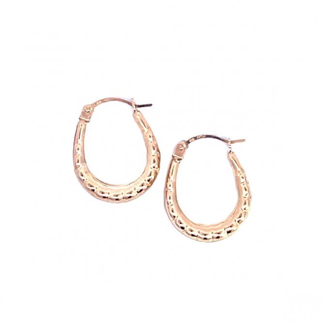 MCN Fine Jewellery 9CT Gold Oval Hoop Earrings